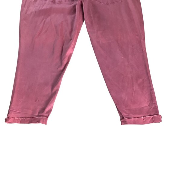 Lane Bryant Womens Super Stretch Ankle Skinny Jeans Size 26 Pink Rolled Hem - Picture 16 of 16